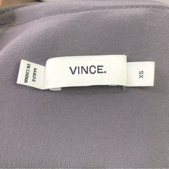 VINCE snake, croc, embossed design, silk button, down shirt - Picture 5 of 11